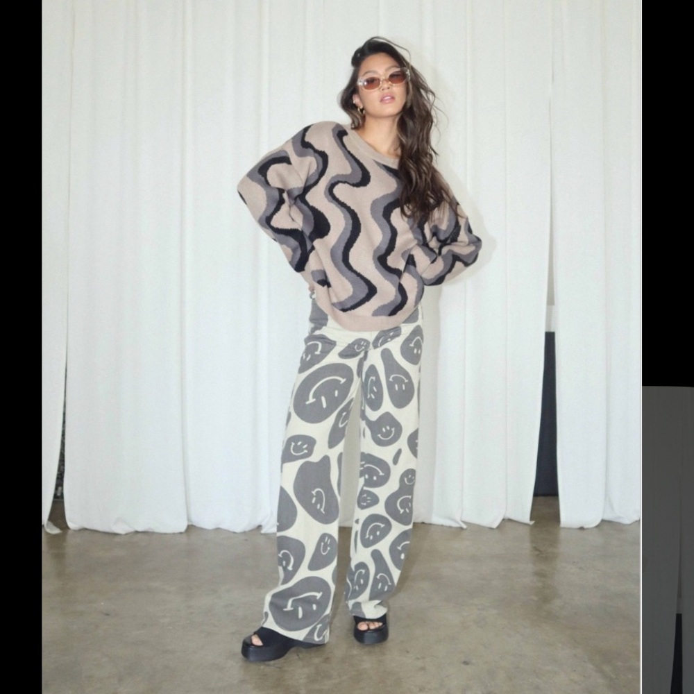 NTW Smiley Print Jeans
